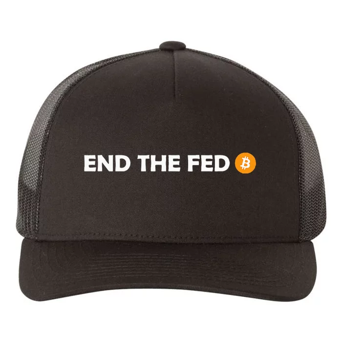 End The Fed Bitcoin Hodl Cryptocurrency Hodler Libertarian Yupoong Adult 5-Panel Trucker Hat