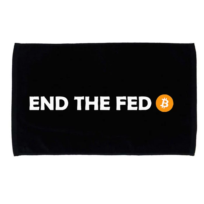 End The Fed Bitcoin Hodl Cryptocurrency Hodler Libertarian Microfiber Hand Towel