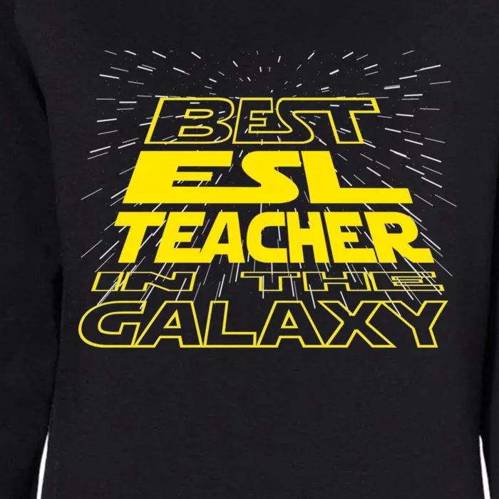 Esl Teacher Funny Cool Galaxy Job Gift Womens California Wash Sweatshirt