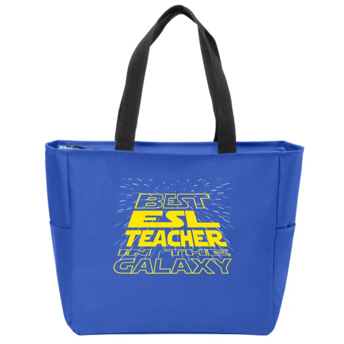 Esl Teacher Funny Cool Galaxy Job Gift Zip Tote Bag