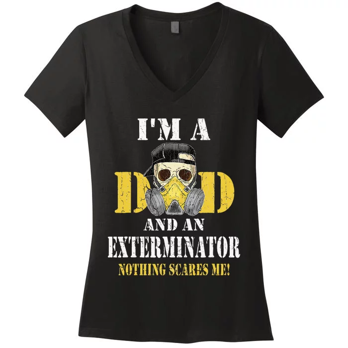 Exterminator Tee Funny Pest Control Professional Women's V-Neck T-Shirt