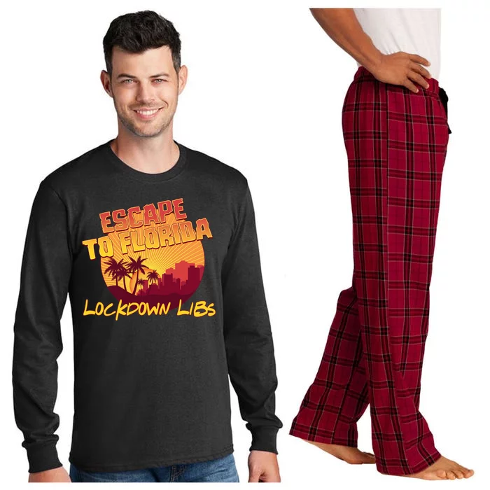 Escape To Florida Lockdown Libs Long Sleeve Pajama Set