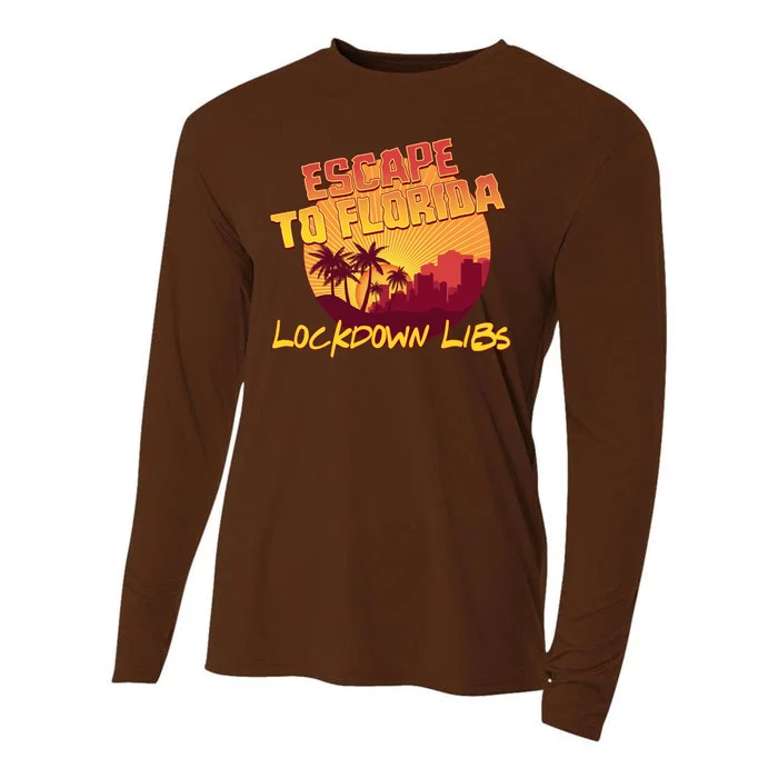 Escape To Florida Lockdown Libs Cooling Performance Long Sleeve Crew