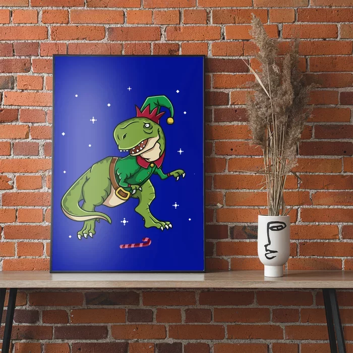 Elf Tgiftrex Fa Ra Ra Rawr Dinosaur Christmas Dino Gift Cool Gift Poster