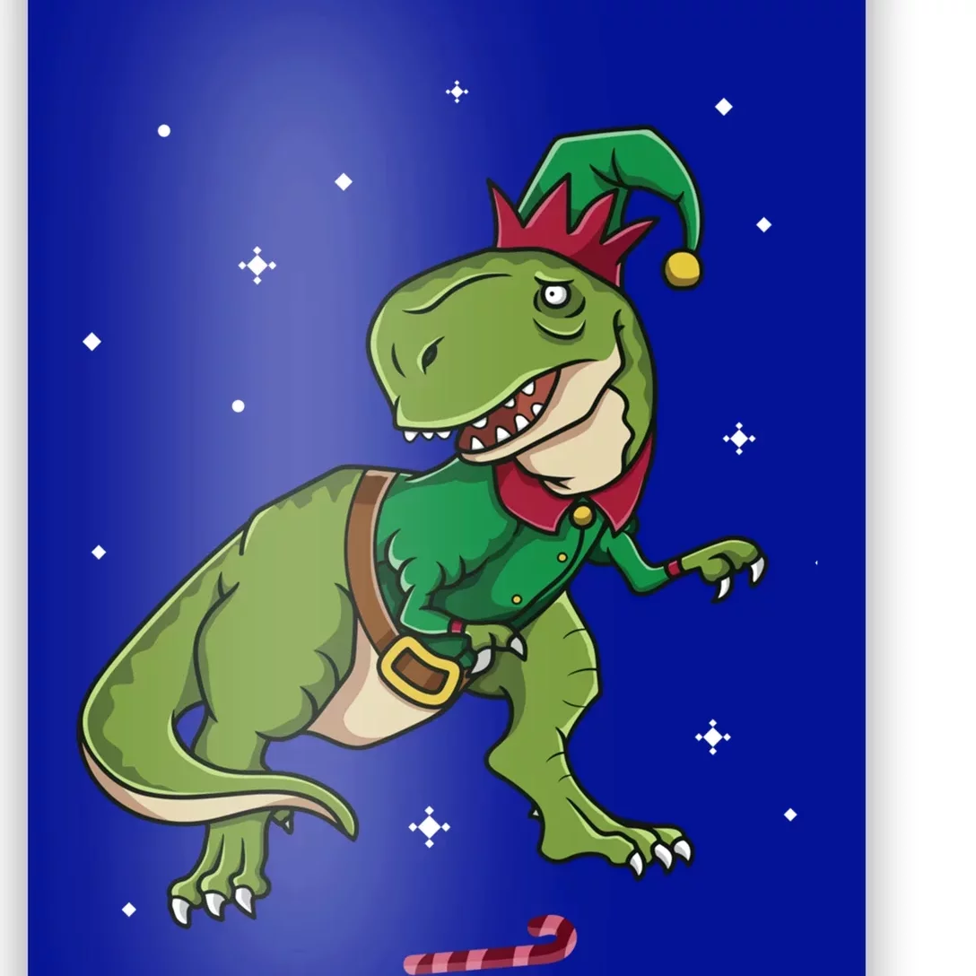 Elf Tgiftrex Fa Ra Ra Rawr Dinosaur Christmas Dino Gift Cool Gift Poster