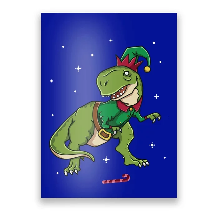 Elf Tgiftrex Fa Ra Ra Rawr Dinosaur Christmas Dino Gift Cool Gift Poster