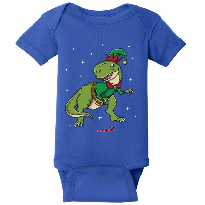 Elf Tgiftrex Fa Ra Ra Rawr Dinosaur Christmas Dino Gift Cool Gift Baby Bodysuit