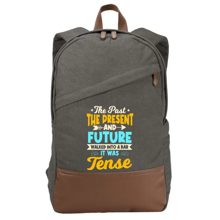 English Teacher Grammar Grammatical Rules Tenses Tense Cotton Canvas Backpack