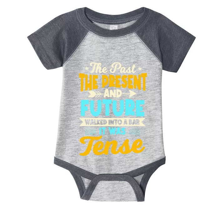 English Teacher Grammar Grammatical Rules Tenses Tense Infant Baby Jersey Bodysuit