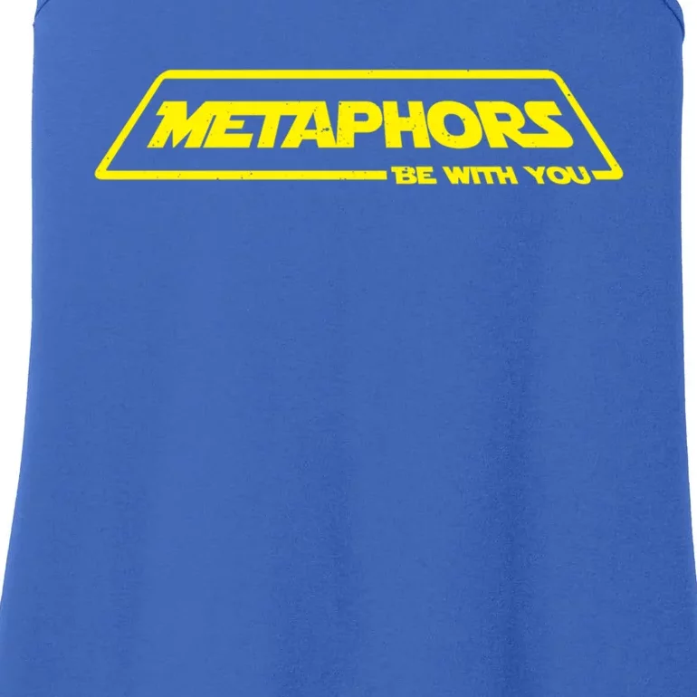 English Teacher Gift Metaphors Be With You Gift Ladies Essential Tank