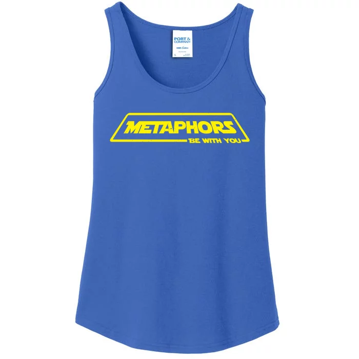 English Teacher Gift Metaphors Be With You Gift Ladies Essential Tank