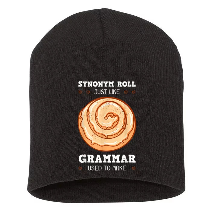 English Teacher Grammarians Grammar Police Professors Short Acrylic Beanie