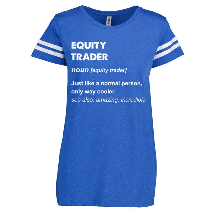 Equity Trader Great Gift Enza Ladies Jersey Football T-Shirt