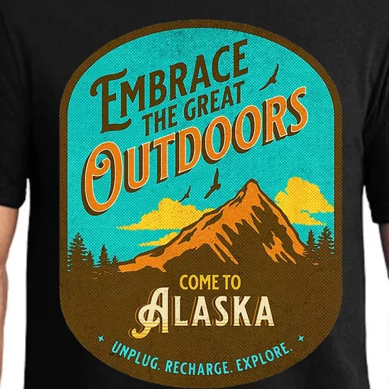 Embrace The Great Outdoors Unplug Recharge Rediscover Alaska Pajama Set