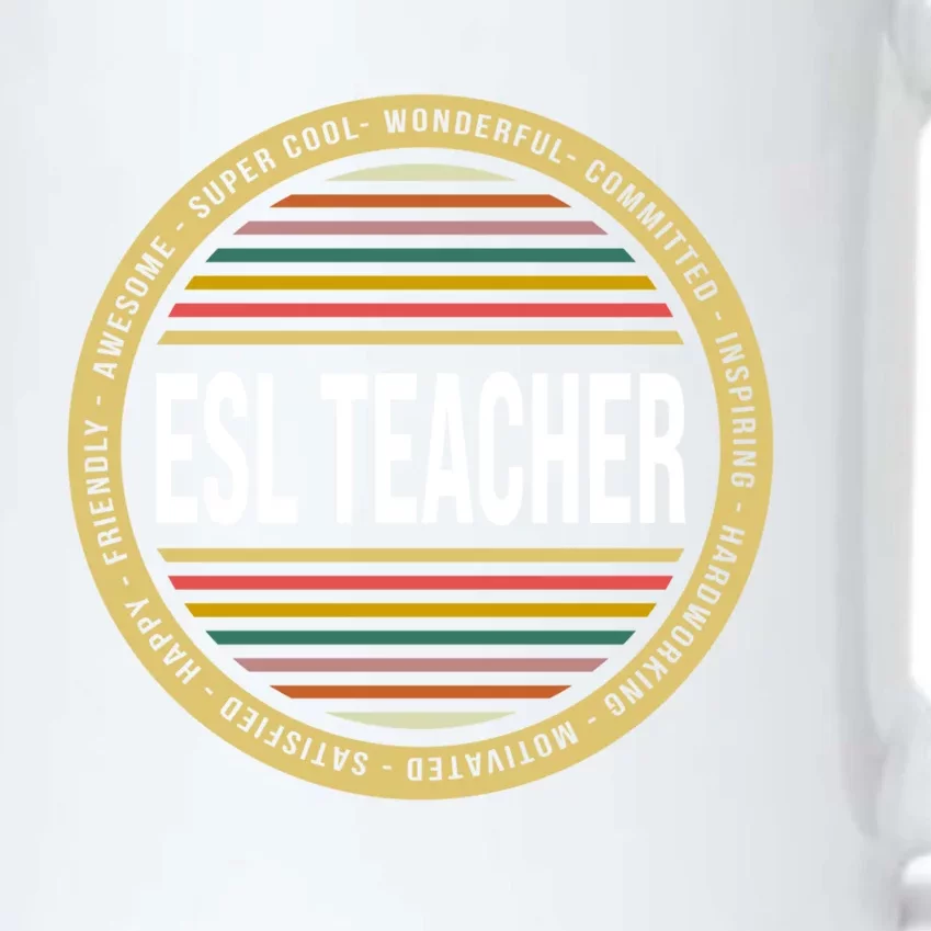 Esl Teacher Gift Funny Profession Birthday Gift Black Color Changing Mug