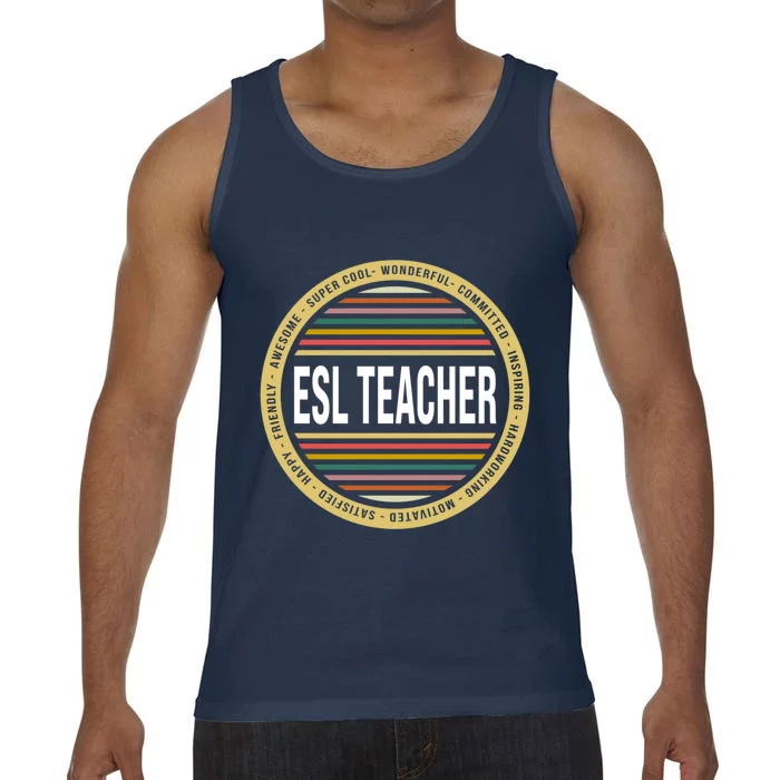 Esl Teacher Gift Funny Profession Birthday Gift Comfort Colors® Tank Top