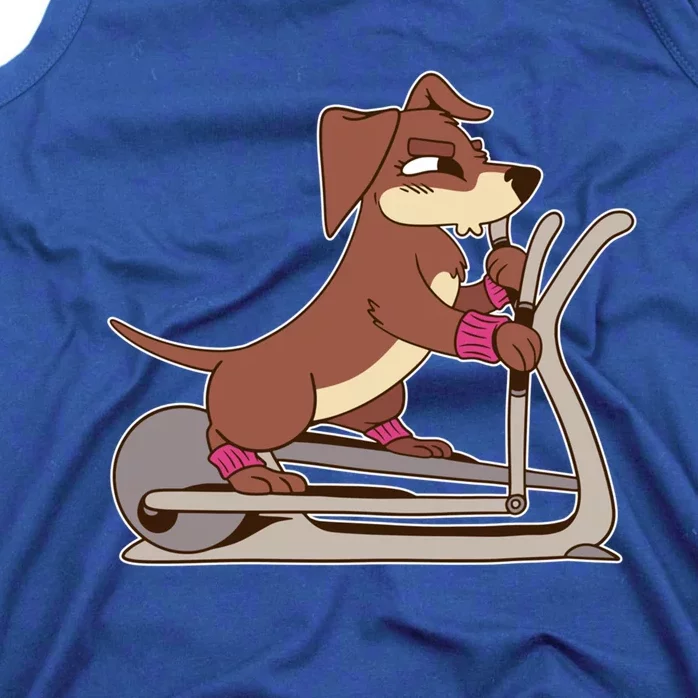 Elliptical Trainer Gym Dog Lover Cool Gift Tank Top