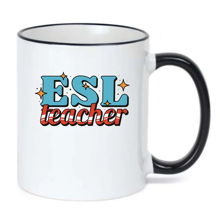 ESL Teacher Gift Black Color Changing Mug