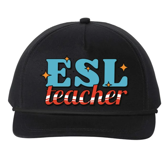 ESL Teacher Gift Snapback Five-Panel Rope Hat