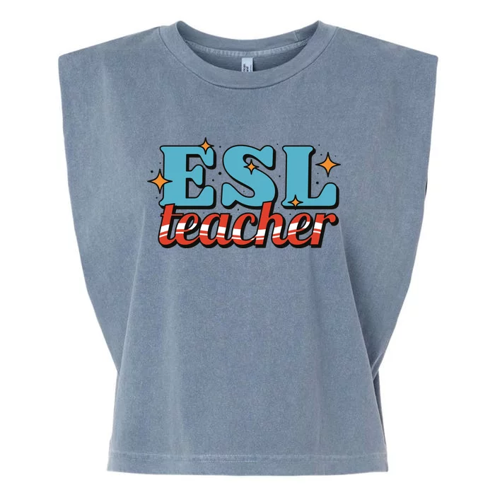 ESL Teacher Gift Garment-Dyed Women's Muscle Tee