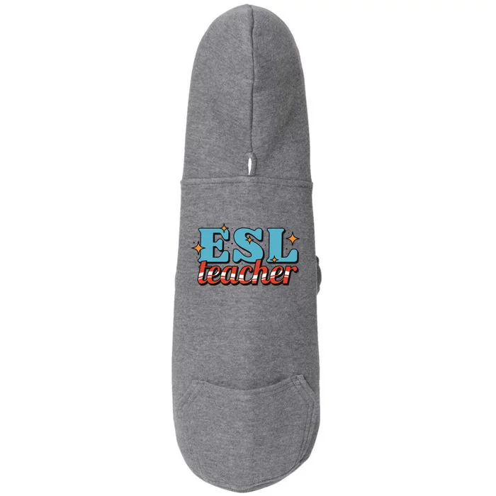 ESL Teacher Gift Doggie 3-End Fleece Hoodie