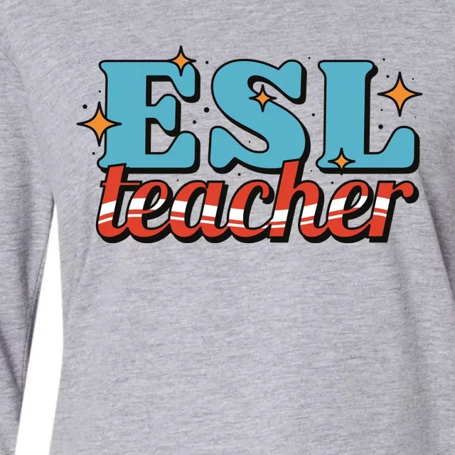 ESL Teacher Gift Womens Cotton Relaxed Long Sleeve T-Shirt