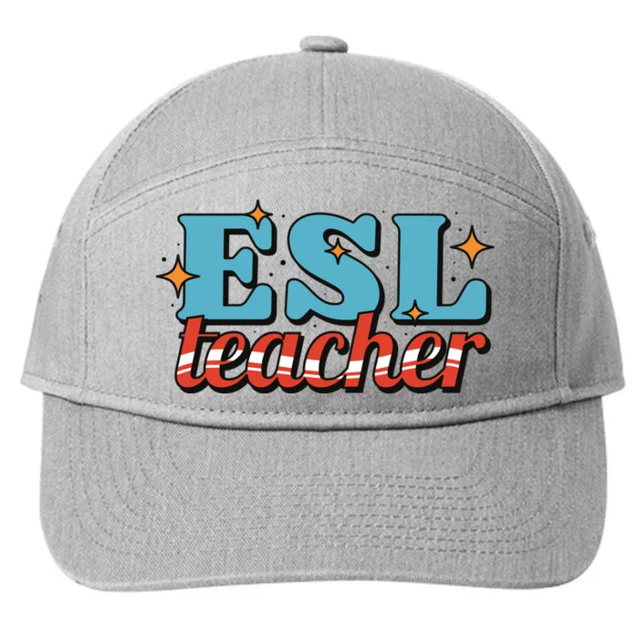 ESL Teacher Gift 7-Panel Snapback Hat