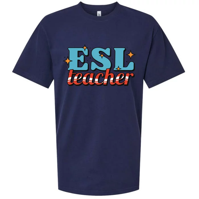 ESL Teacher Gift Sueded Cloud Jersey T-Shirt