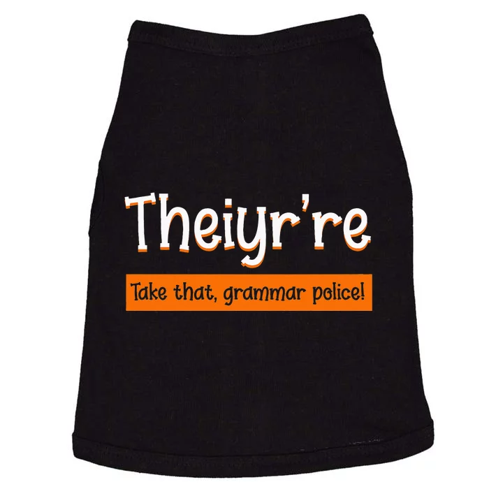 English Teacher Grammar Police Instructor Grammarian Doggie Tank