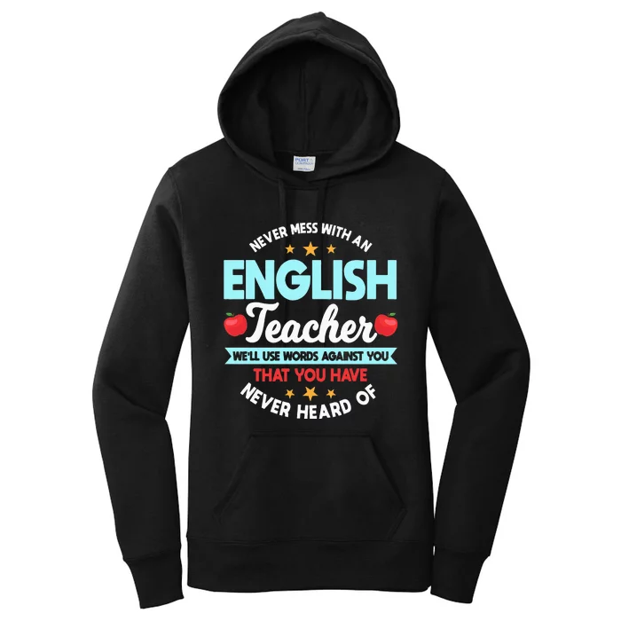 English Teacher Grammarians Professors Grammar Police Women's Pullover Hoodie