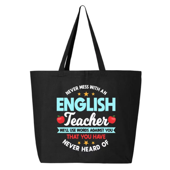 English Teacher Grammarians Professors Grammar Police 25L Jumbo Tote