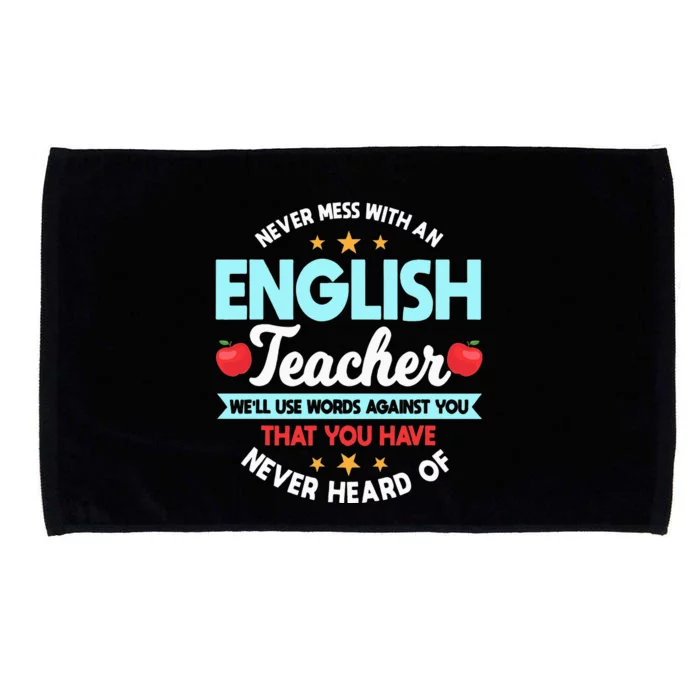 English Teacher Grammarians Professors Grammar Police Microfiber Hand Towel