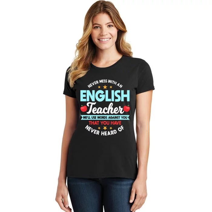 English Teacher Grammarians Professors Grammar Police Women's T-Shirt