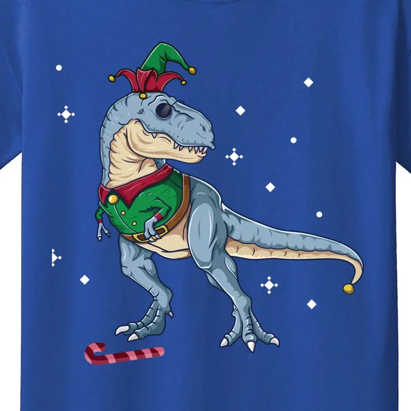 Elf Tmeaningful Giftrex Fa Ra Ra Rawr Dinosaur Christmas Dino Gift Cool Gift Kids T-Shirt