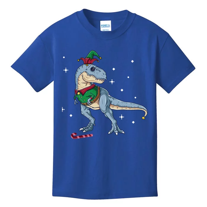 Elf Tmeaningful Giftrex Fa Ra Ra Rawr Dinosaur Christmas Dino Gift Cool Gift Kids T-Shirt