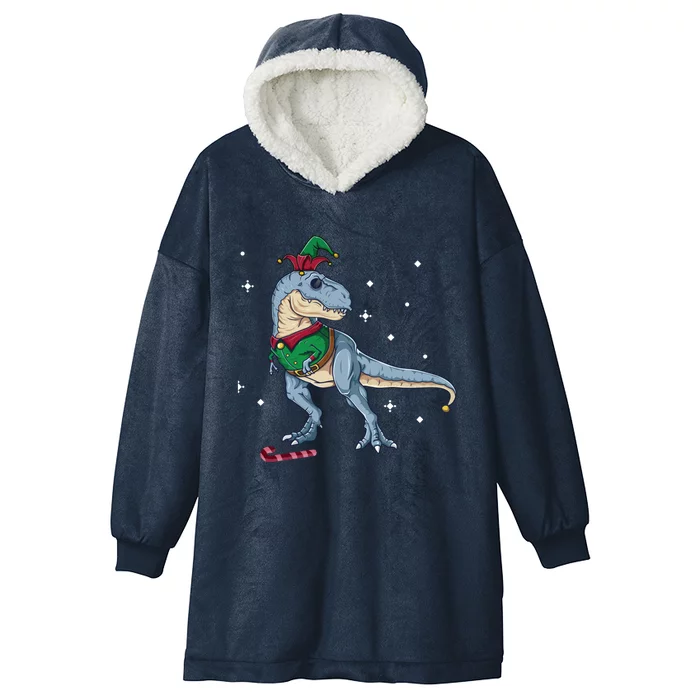 Elf Tmeaningful Giftrex Fa Ra Ra Rawr Dinosaur Christmas Dino Gift Cool Gift Hooded Wearable Blanket