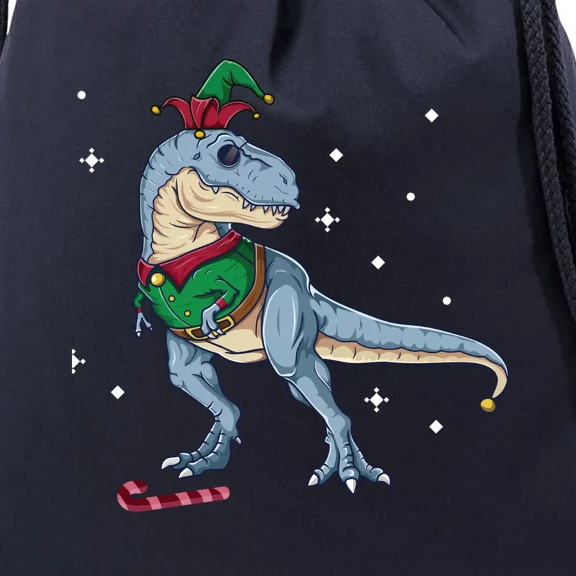 Elf Tmeaningful Giftrex Fa Ra Ra Rawr Dinosaur Christmas Dino Gift Cool Gift Drawstring Bag