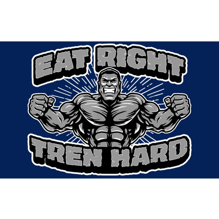 Eat-Right Tren Hard - Anabolic Steroid Gym Bodybuilding Bumper Sticker