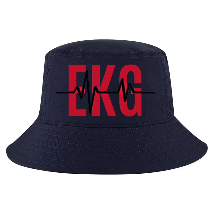 Ekg Technician Heartbeat Nurse Heart Funny Cardiology Cute Gift Cool Comfort Performance Bucket Hat