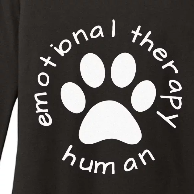 Emotional Therapy Human Gift For Dog Doggie Lovers Womens CVC Long Sleeve Shirt