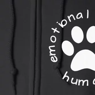 Emotional Therapy Human Gift For Dog Doggie Lovers Full Zip Hoodie