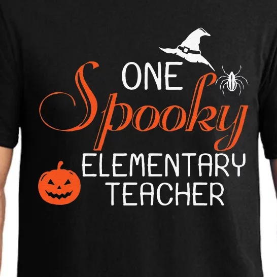 Elementary Teacher Halloween Funny Spooky Gift Pajama Set