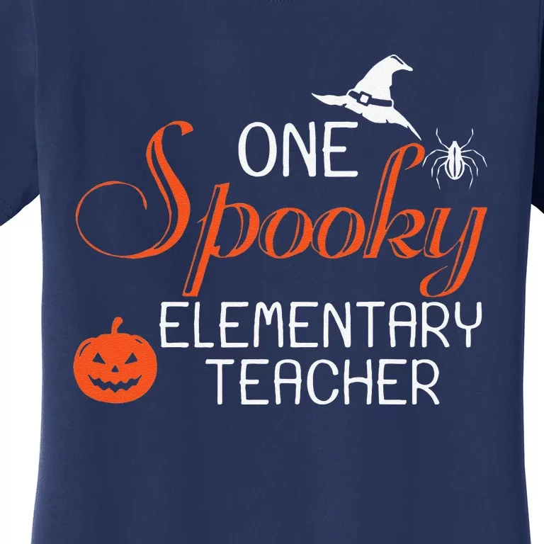 Elementary Teacher Halloween Funny Spooky Gift Women's T-Shirt