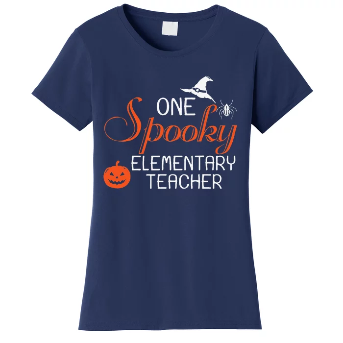 Elementary Teacher Halloween Funny Spooky Gift Women's T-Shirt