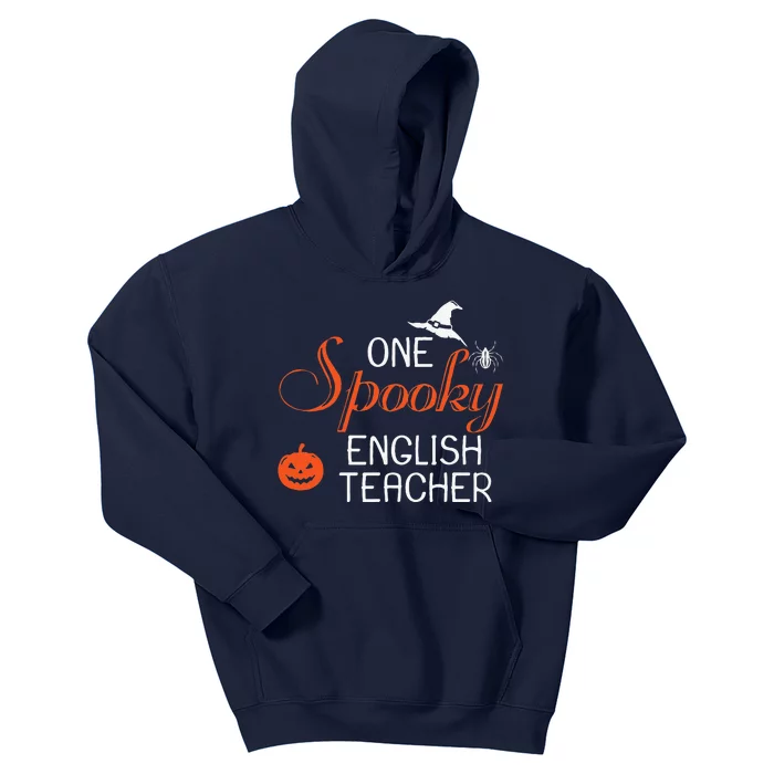 English Teacher Halloween Funny Spooky Gift Kids Hoodie