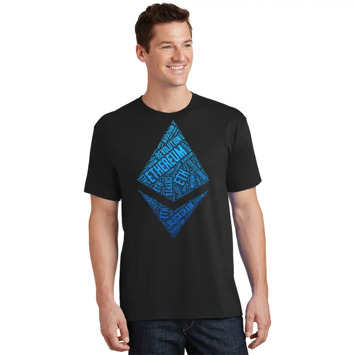 Ethereum Block Chain Revolution Crypto World Cloud T-Shirt