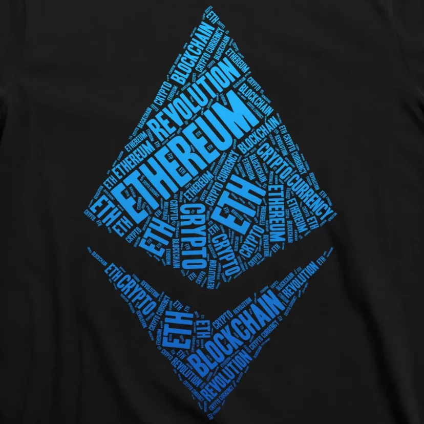 Ethereum Block Chain Revolution Crypto World Cloud T-Shirt