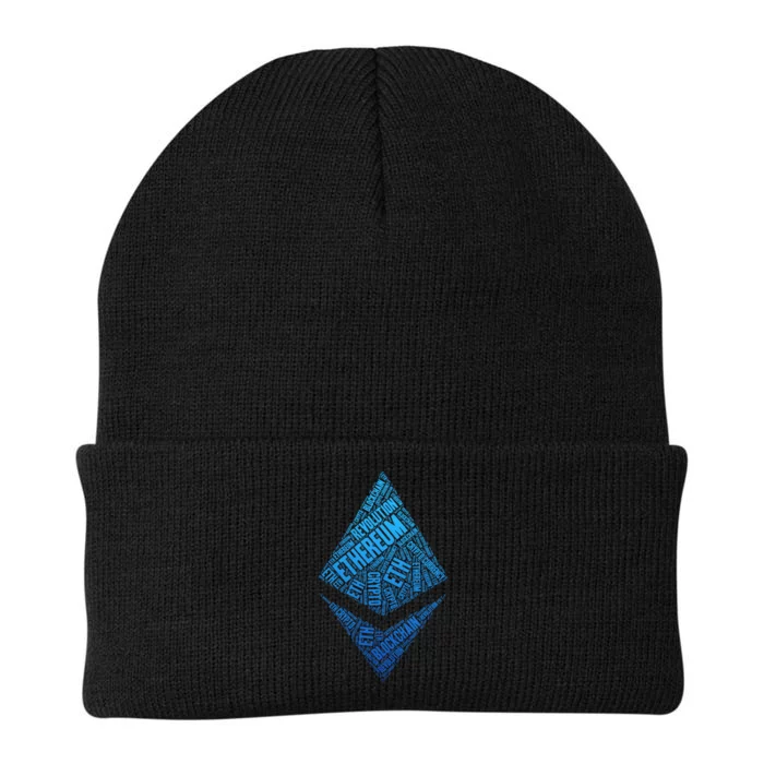 Ethereum Block Chain Revolution Crypto World Cloud Knit Cap Winter Beanie