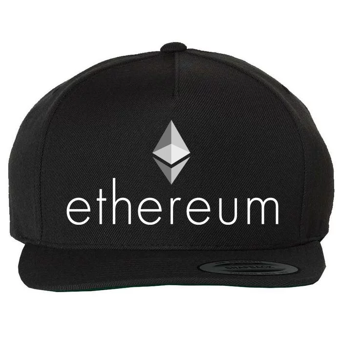 Ethereum Crypto Currency Logo Wool Snapback Cap