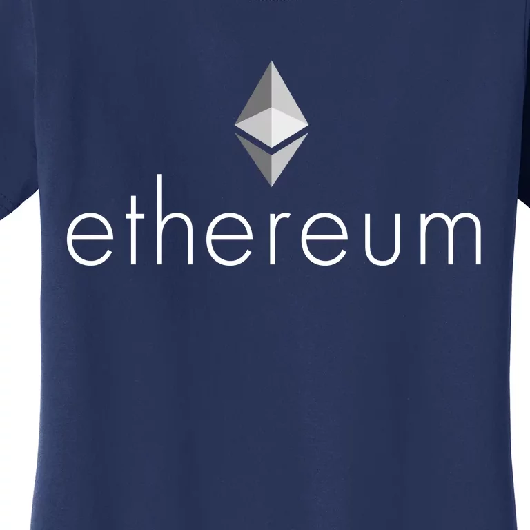 Ethereum Crypto Currency Logo Women's T-Shirt